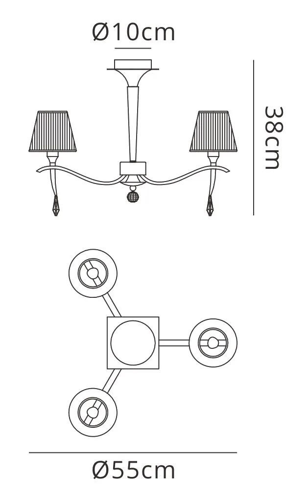 Siena Crystal Ceiling Lights Mantra Shaded Crystal Fittings